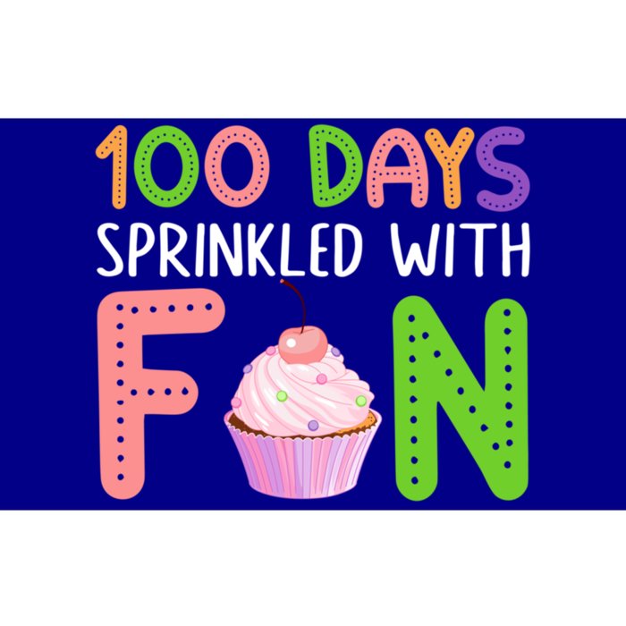 100 Days Sprinkled With Fun Cupcake 100th Day Of School Cool Gift Bumper Sticker