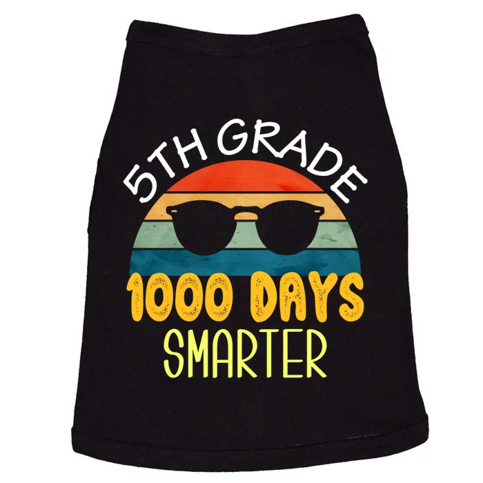 1000 Days Smarter Fifth 5th Grade Teacher Student Of School Doggie Tank