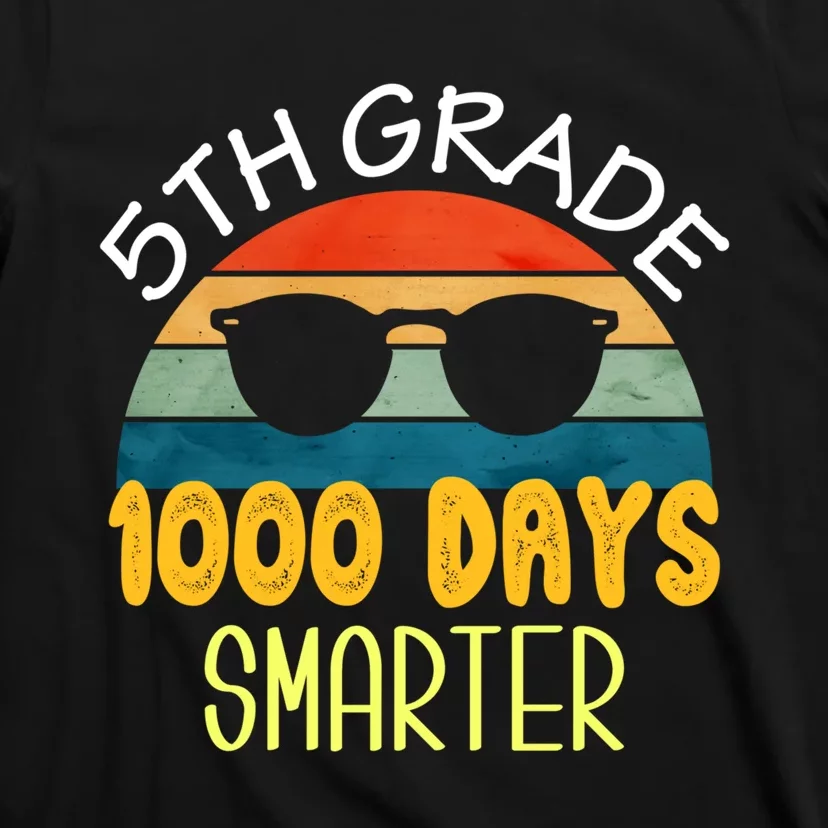 1000 Days Smarter Fifth 5th Grade Teacher Student Of School T-Shirt