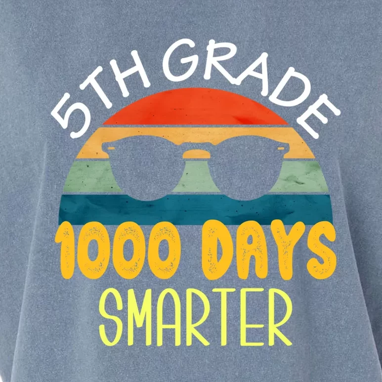 1000 Days Smarter Fifth 5th Grade Teacher Student Of School Garment-Dyed Women's Muscle Tee