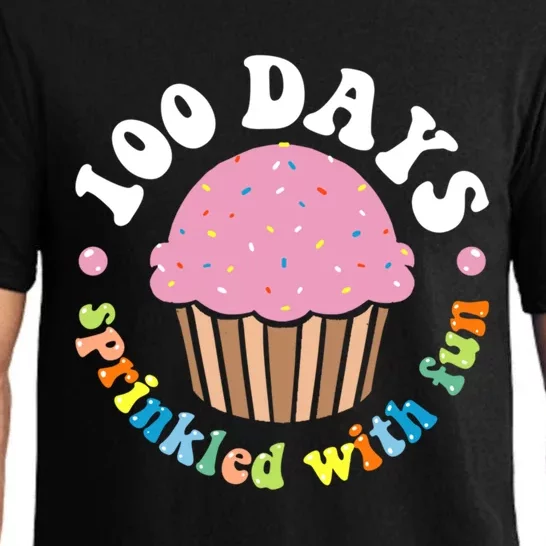 100 Days Sprinkled With Fun Cupcake 100th Day Of School Cute Gift Pajama Set