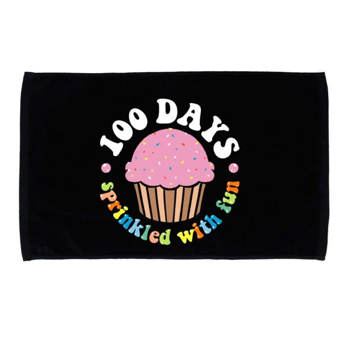 100 Days Sprinkled With Fun Cupcake 100th Day Of School Cute Gift Microfiber Hand Towel