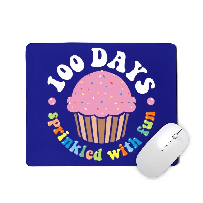 100 Days Sprinkled With Fun Cupcake 100th Day Of School Cute Gift Mousepad