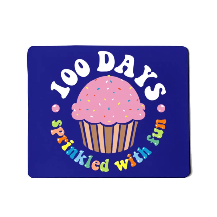 100 Days Sprinkled With Fun Cupcake 100th Day Of School Cute Gift Mousepad