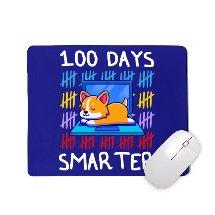 100 Day Smarter Gift 100 Day Of School Doggy Lovers Gift Great Gift Mousepad