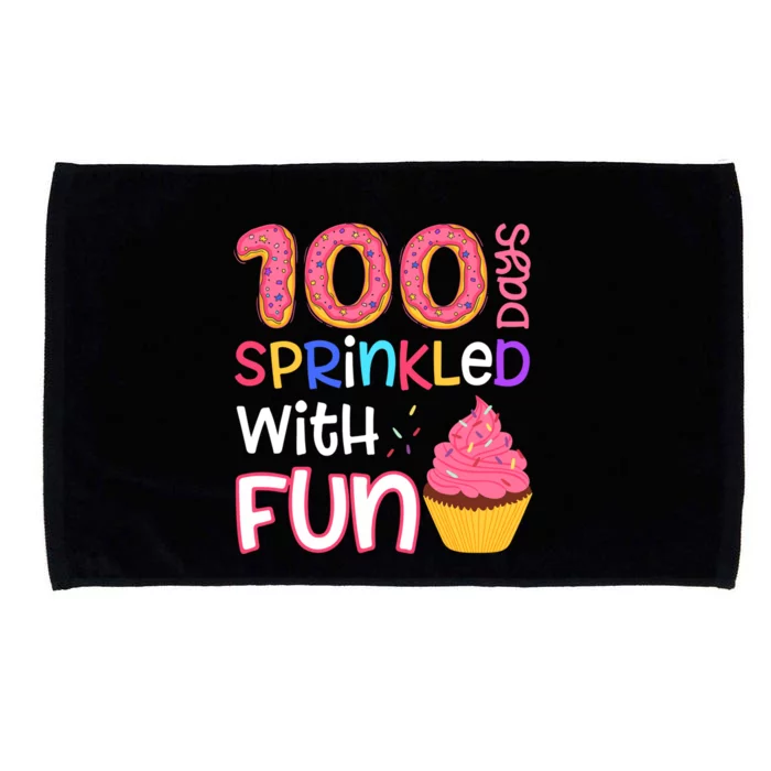 100 Days Sprinkled With Fun Cupcake 100th Day Of School Gift Microfiber Hand Towel