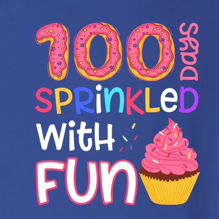 100 Days Sprinkled With Fun Cupcake 100th Day Of School Gift Toddler Long Sleeve Shirt