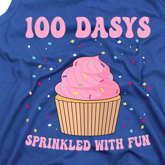 100 Days Sprinkled With Fun Cupcake 100th Day Of School Gift Tank Top