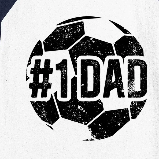 #1 Dad Soccer Dad Of A Soccer Player Dad Soccer Father Gift Baseball Sleeve Shirt