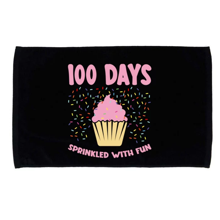 100 Days Sprinkled With Fun Cupcake 100th Day Of School Gift Microfiber Hand Towel