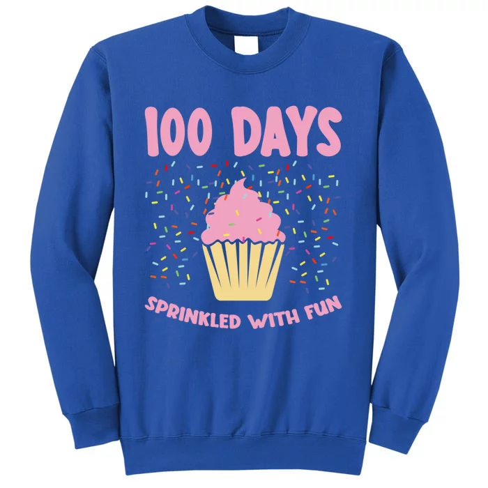 100 Days Sprinkled With Fun Cupcake 100th Day Of School Gift Sweatshirt