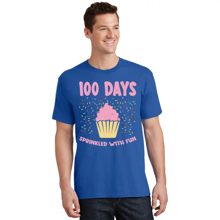 100 Days Sprinkled With Fun Cupcake 100th Day Of School Gift T-Shirt