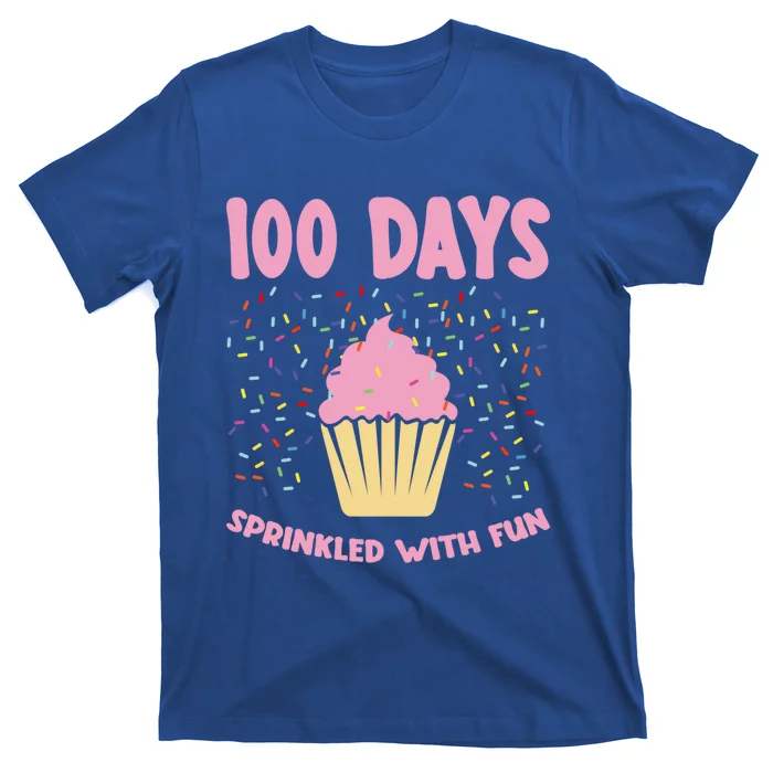 100 Days Sprinkled With Fun Cupcake 100th Day Of School Gift T-Shirt