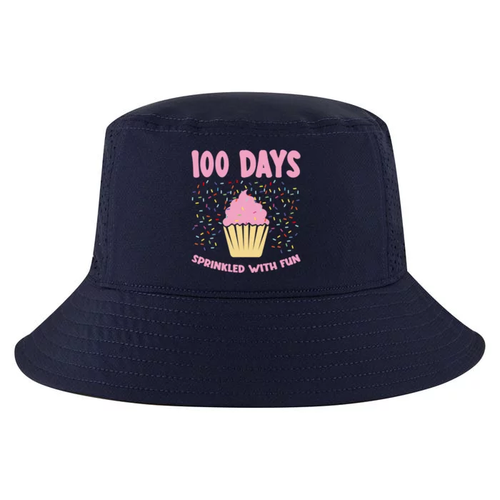 100 Days Sprinkled With Fun Cupcake 100th Day Of School Gift Cool Comfort Performance Bucket Hat