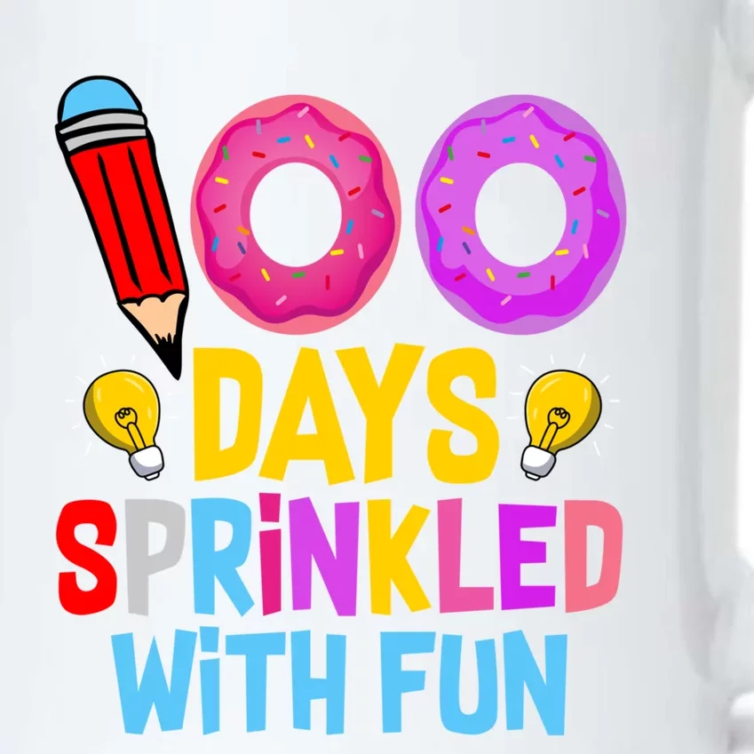 100 Days Sprinkled With Fun Cupcake 100th Day Teachers Meaningful Gift Black Color Changing Mug