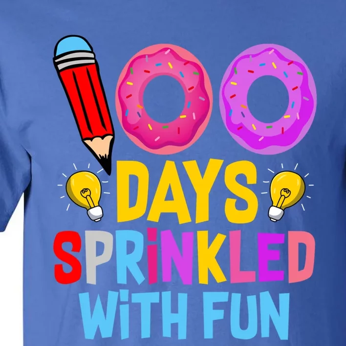 100 Days Sprinkled With Fun Cupcake 100th Day Teachers Meaningful Gift Tall T-Shirt