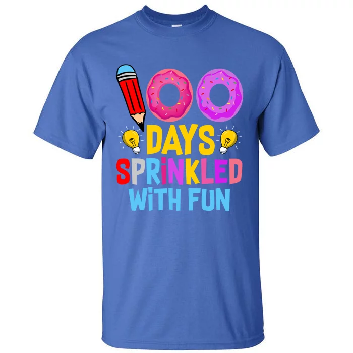 100 Days Sprinkled With Fun Cupcake 100th Day Teachers Meaningful Gift Tall T-Shirt