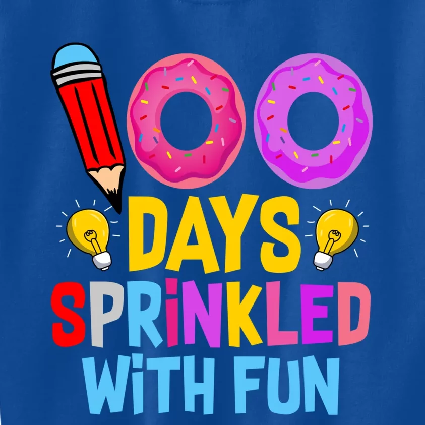 100 Days Sprinkled With Fun Cupcake 100th Day Teachers Meaningful Gift Kids Sweatshirt