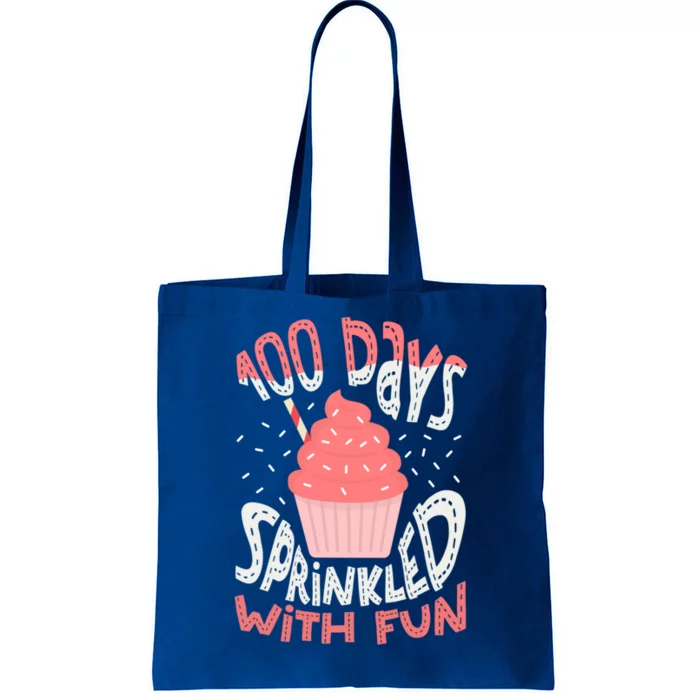 100 Days Sprinkled With Fun Cupcake 100th Days Of School Cool Gift Tote Bag