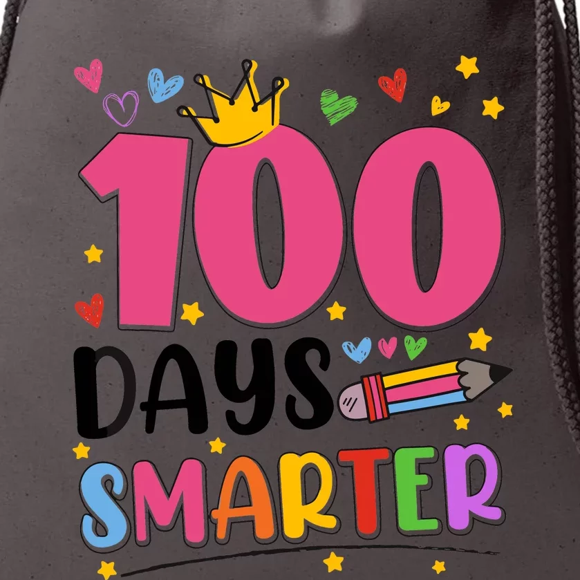 100 Days Smarter 100th Day Of School Drawstring Bag