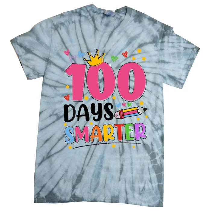 100 Days Smarter 100th Day Of School Tie-Dye T-Shirt