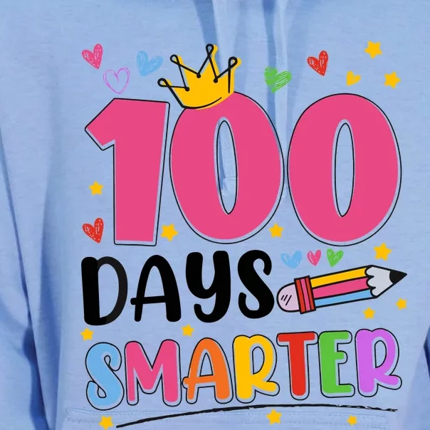 100 Days Smarter 100th Day Of School Unisex Surf Hoodie