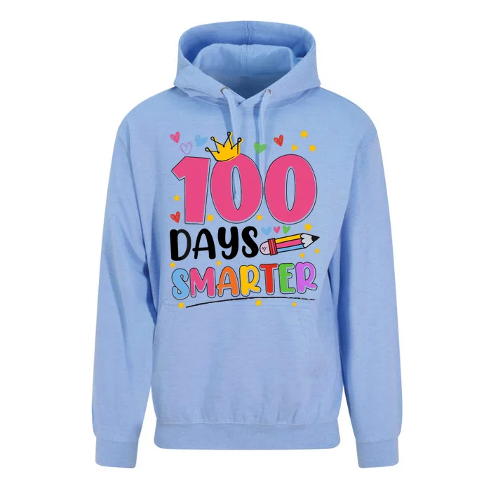 100 Days Smarter 100th Day Of School Unisex Surf Hoodie