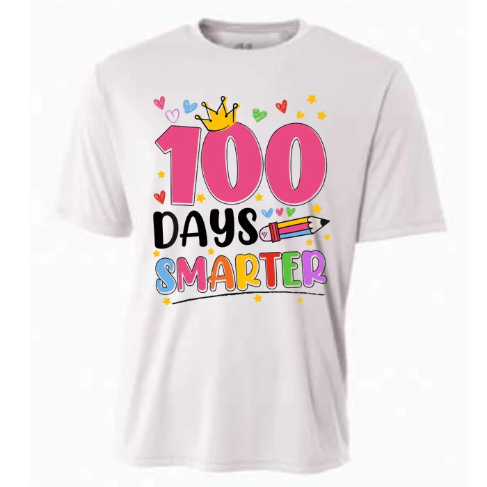 100 Days Smarter 100th Day Of School Cooling Performance Crew T-Shirt