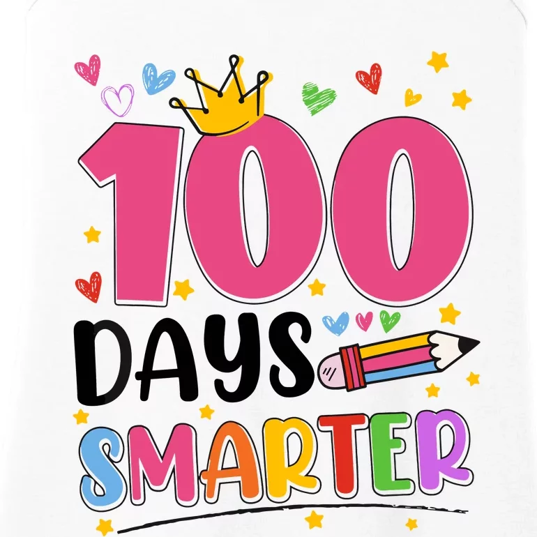 100 Days Smarter 100th Day Of School Ladies Essential Tank