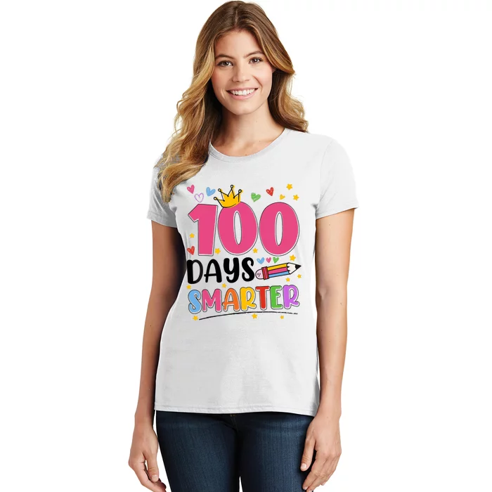 100 Days Smarter 100th Day Of School Women's T-Shirt