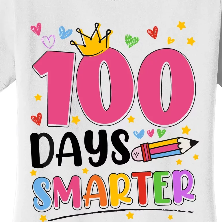 100 Days Smarter 100th Day Of School Women's T-Shirt