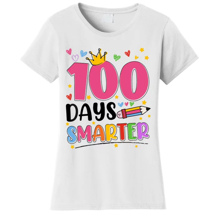 100 Days Smarter 100th Day Of School Women's T-Shirt