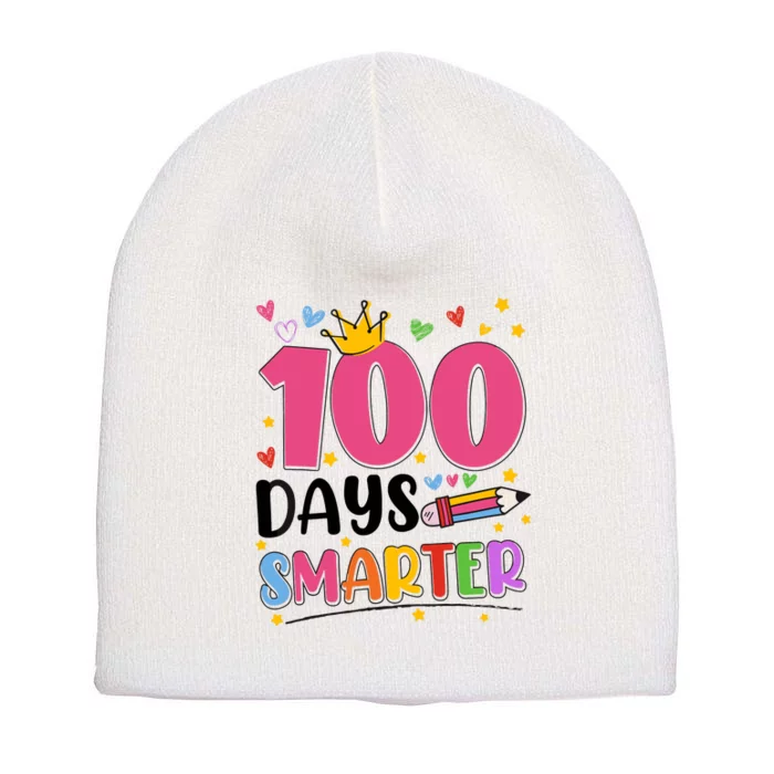 100 Days Smarter 100th Day Of School Short Acrylic Beanie