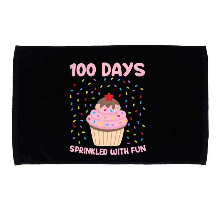 100 Days Sprinkled With Fun Cupcake 100th Day Of School Great Gift Microfiber Hand Towel