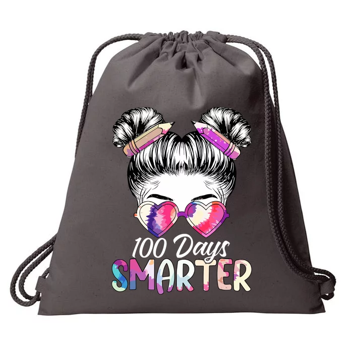 100 Days Smarter Messy Bun Drawstring Bag