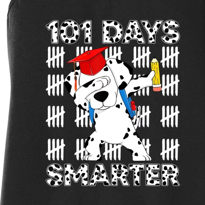 101 Days Smarter Dalmatian Dog Women's Racerback Tank