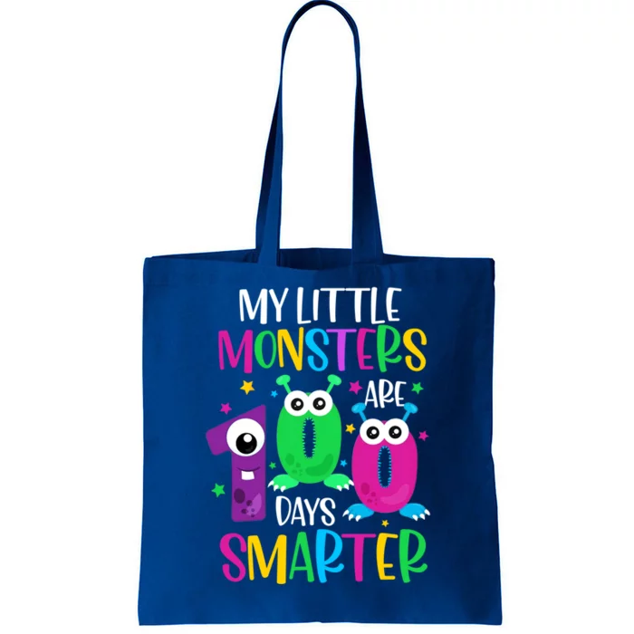 100 Days Teacher Gift My Little Monsters 100 Days Smarter Gift Tote Bag