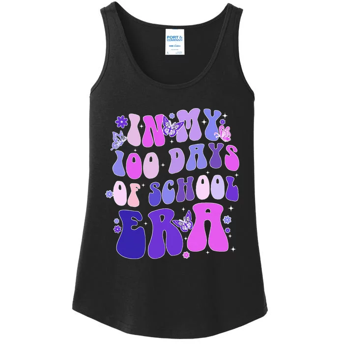 100th Day Teacher Girl In My 100 Days Of School Era Ladies Essential Tank