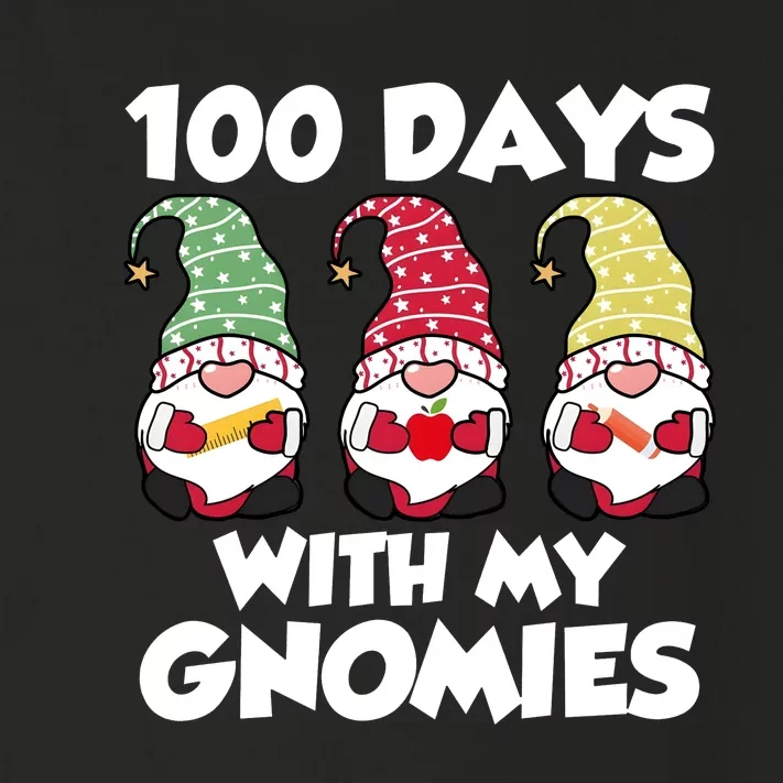 100 Days With My Gnomies Funny 100 Days Of School Toddler Long Sleeve Shirt