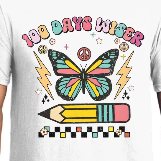 100 Days Wiser 100 Days Of School Celebrate Butterfly Pajama Set