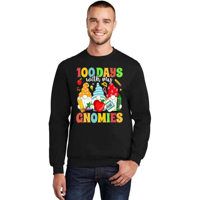 100 Days With My Gnomies 100th Day Of School Gnome Lovers Sweatshirt