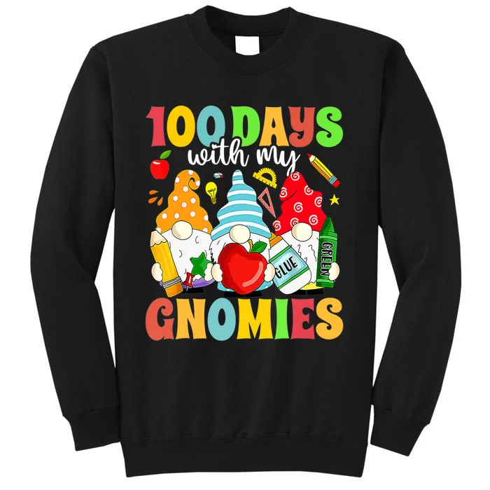 100 Days With My Gnomies 100th Day Of School Gnome Lovers Sweatshirt