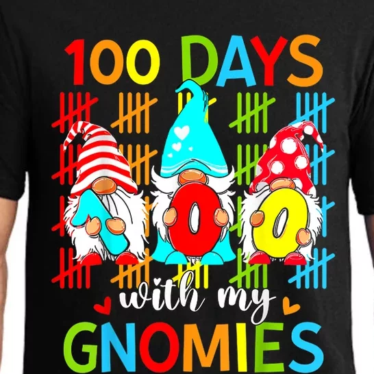 100 Days With My Gnomies Teacher 100th Day Of School Gnome Pajama Set