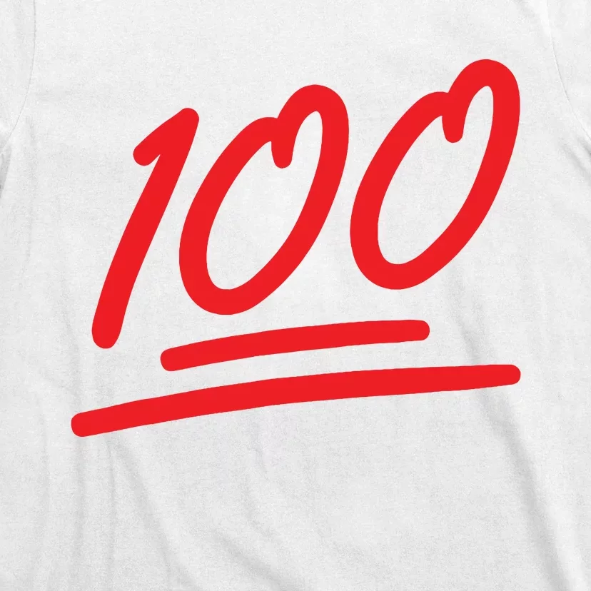 100 Emoticon Funny 100 Emote Art Cool Fun One Hundred T-Shirt