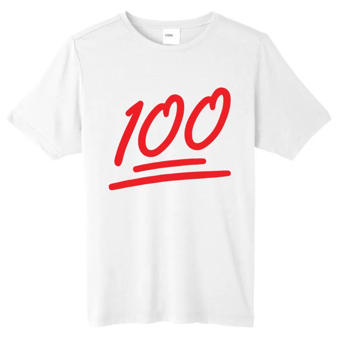 100 Emoticon Funny 100 Emote Art Cool Fun One Hundred ChromaSoft Performance T-Shirt