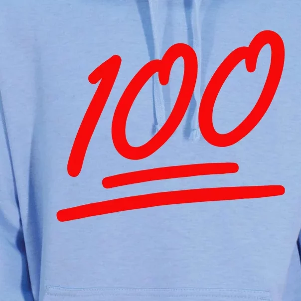 100 Emote Funny 100 Emoticon Art Cool Fun One Hundred Unisex Surf Hoodie