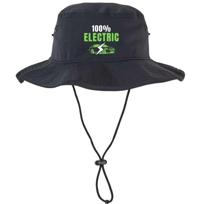 100% Electric, Funny Electric Vehicle, Drive EVs, EV Life, Cool EVs Legacy Cool Fit Booney Bucket Hat