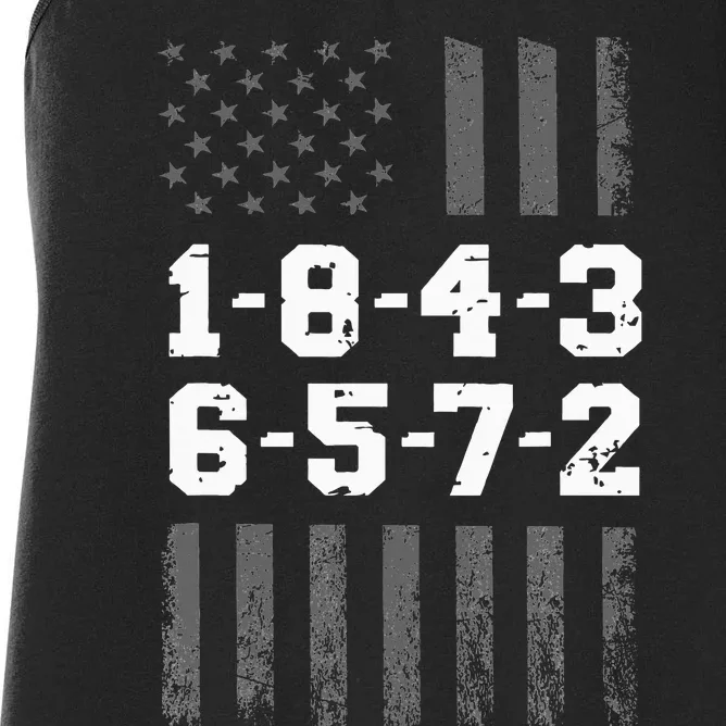 18436572 Engine Firing Order V8 Small Block Mechanic Women's Racerback Tank