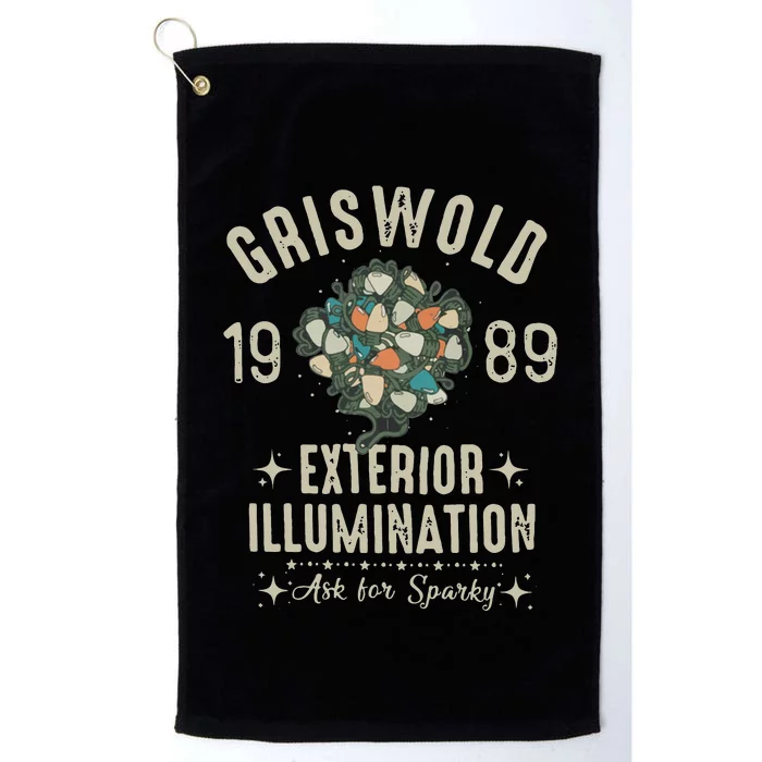 1989 Exterior Illumination Funny Christmas Lighting Platinum Collection Golf Towel