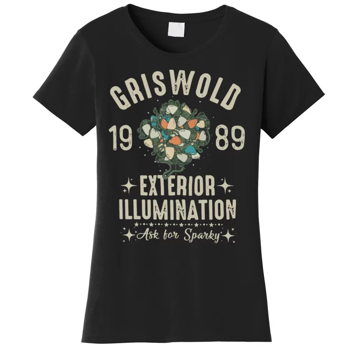 1989 Exterior Illumination Funny Christmas Lighting Women's T-Shirt